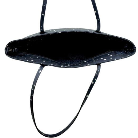 KATE SPADE~Kearny Street Grecia~LARGE LEATHER DAILY TOTE BAG in BLUE & STARS - Picture 5 of 6